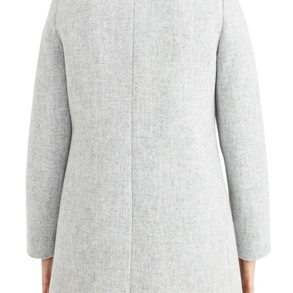 NWT J.Crew Wool Lodge Coat, Heather Grey, Petite 2 - Picture 4 of 4